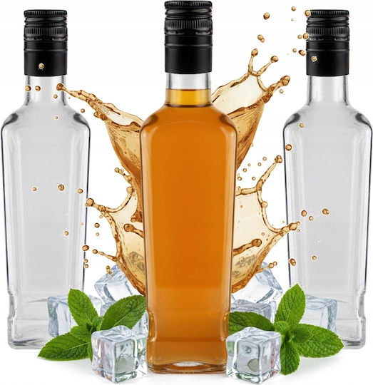 5x Jack Walker Sticle De Sticlă 500ml Sticlă De Vin Lichior Moonshine