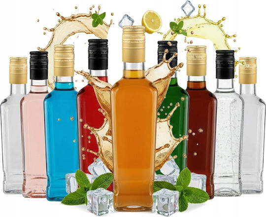 5x Jack Walker Sticle De Sticlă 500ml Sticlă De Vin Lichior Moonshine