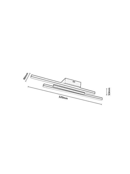 Rabalux Smart Deckenleuchte Beige mit Integrierter LED