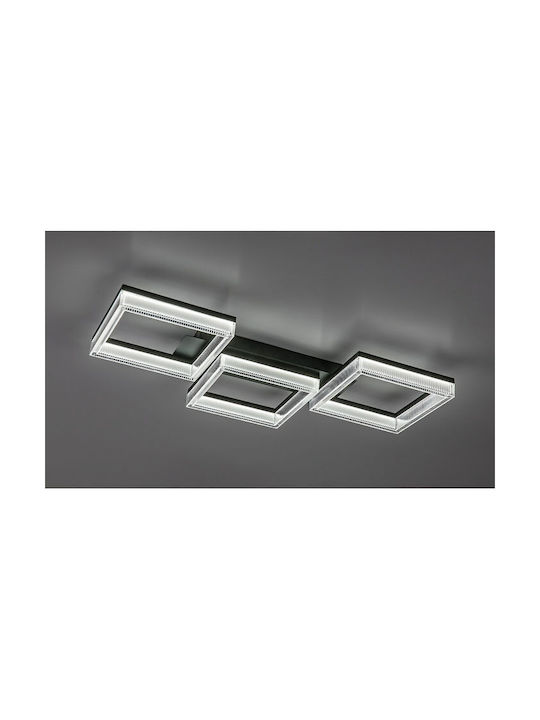 Rabalux Smart Deckenleuchte montieren 70cm Schwarz mit Integrierte LED und Fernbedienung