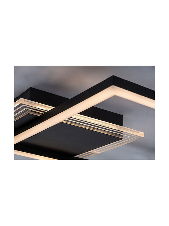 Rabalux Smart Deckenleuchte montieren 37.5cm Schwarz mit Integrierte LED
