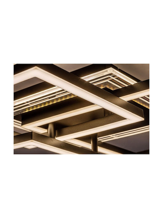 Rabalux Smart Deckenleuchte montieren 50cm Schwarz mit Integrierte LED