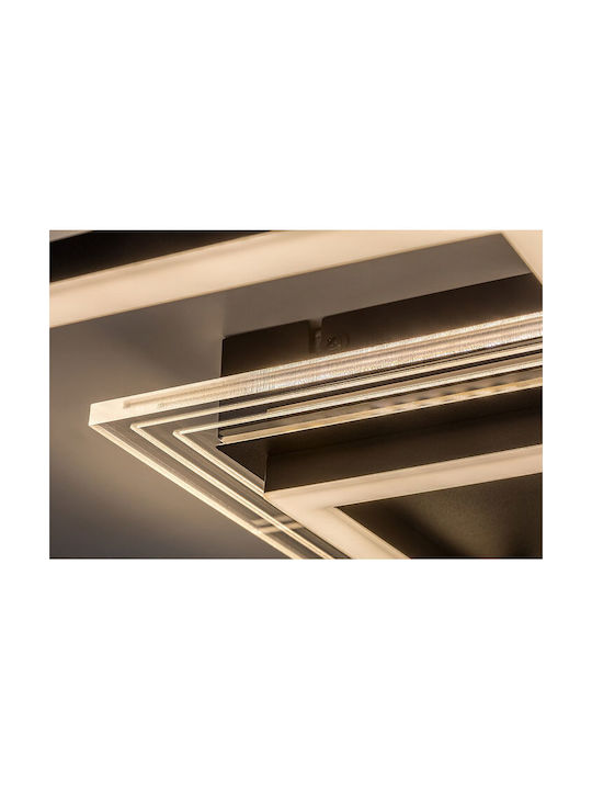 Rabalux Smart Deckenleuchte montieren 70cm Schwarz mit Integrierte LED