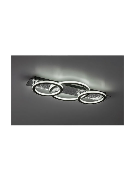 Rabalux Smart Deckenleuchte montieren 75cm Schwarz mit Integrierte LED und Fernbedienung