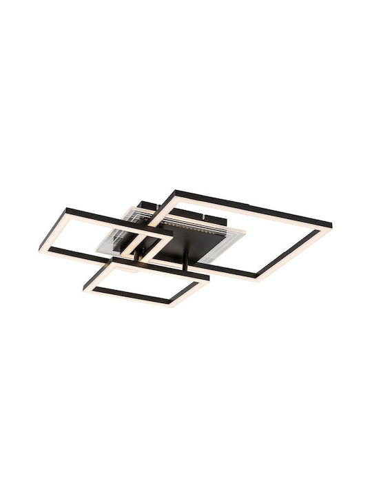 Rabalux Smart Deckenleuchte montieren 50cm Schwarz mit Integrierte LED