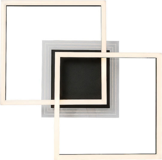 Rabalux Smart Mount Ceiling Light 70cm Black With Integrated LED