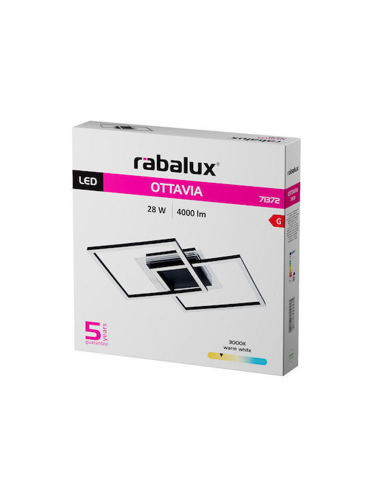 Rabalux Smart Deckenleuchte montieren 70cm Schwarz mit Integrierte LED