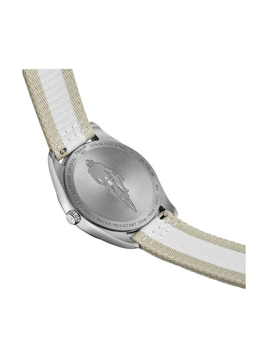 Tissot Pr 100 Мъжки Часовник 40mm На Батерия с Сива Текстилна Каишка