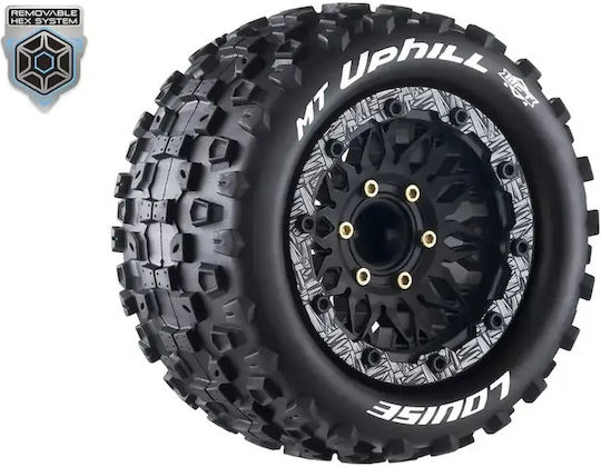 Louise Rc Mft Mt Uphill Monster Truck 1/10 2.8 Hex 12 14 17mm Wheel Set 2 Pcs