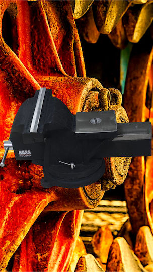 Bass Polska Fest Eingestellte Schraubstock Mechanisch aus Mangan mit Maximale Öffnung 150mm