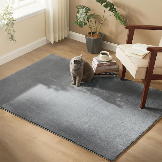 Songmics 120x170cm Rutschfestes Grau