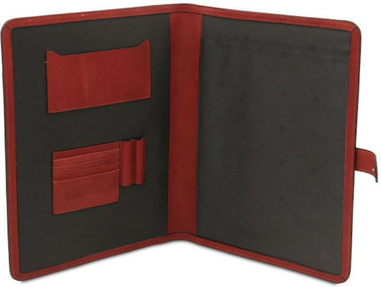 Leder Dokumentenmappe Adriano Rote