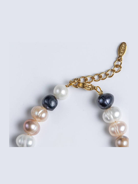 Cuoro Damen Armband mit Perlen