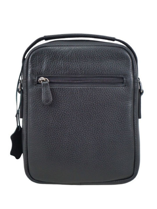 Herren Ledertasche Schulter / Crossbody Schwarz
