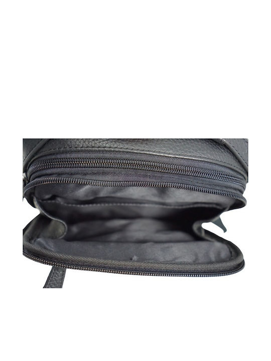 Herren Ledertasche Schulter / Crossbody Schwarz