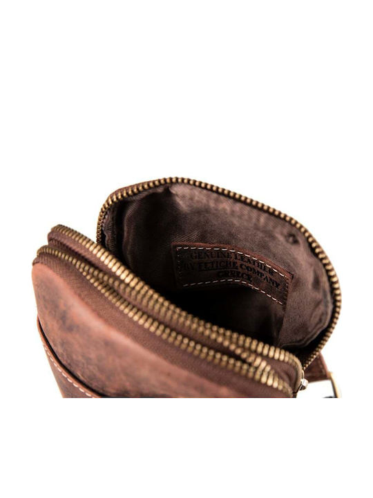 Leder Herren Schulter / Crossbody Braun Tasche