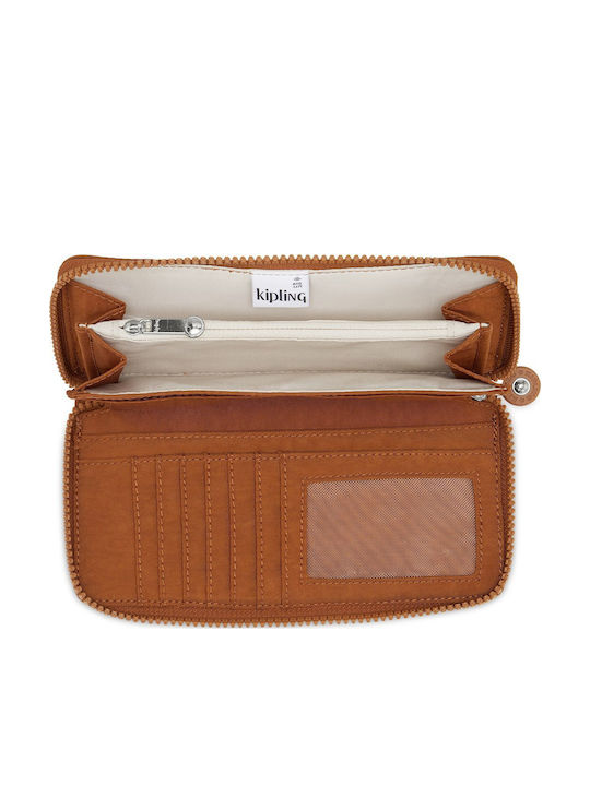Money World Large Women's Wallet with RFID Brown