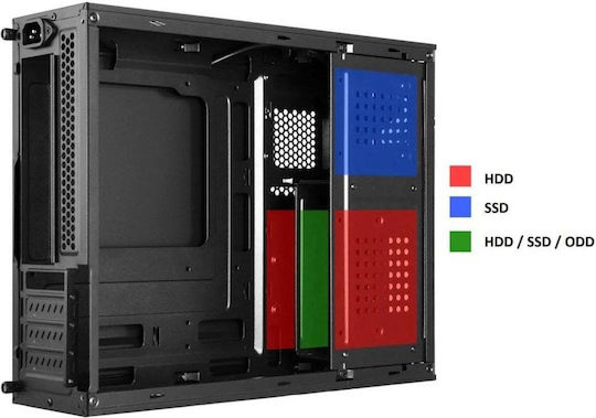 1stCOOL COMPACT 1 Micro Tower Κουτί Υπολογιστή Μαύρο