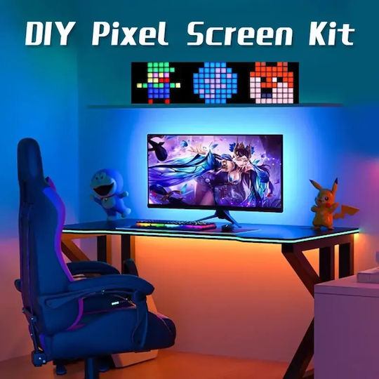 GloboStar Panou LED Derulare Cu O Singură Față 40x40cm RGB