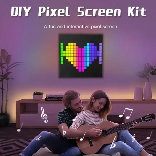 GloboStar Panou LED Derulare Cu O Singură Față 40x40cm RGB