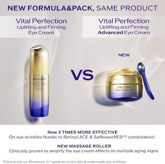 Shiseido Vital Perfection Augenbefeuchter für Festigung 15ml