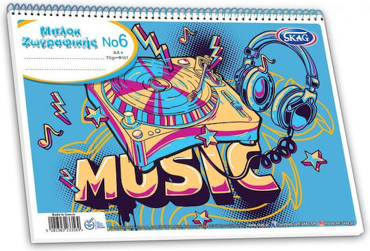 Skag Drawing Pads No6 A4 (21 x 29.7 cm) (Miscellaneous Designs/Colors)