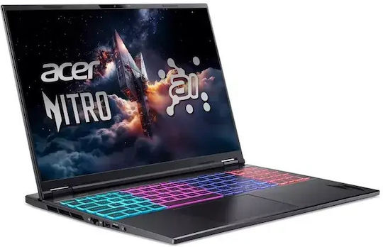 Acer Nitro 16S AI 16" IPS QHD+ 180Hz (Ryzen AI 300 Series-9 365/8GB/512GB SSD/GeForce RTX 5070/W11 Pro) (US Клавиатура)