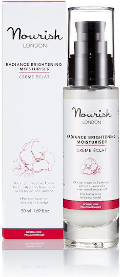 Nourish London Radiance Brightening Moisturiser Cream Face 50ml