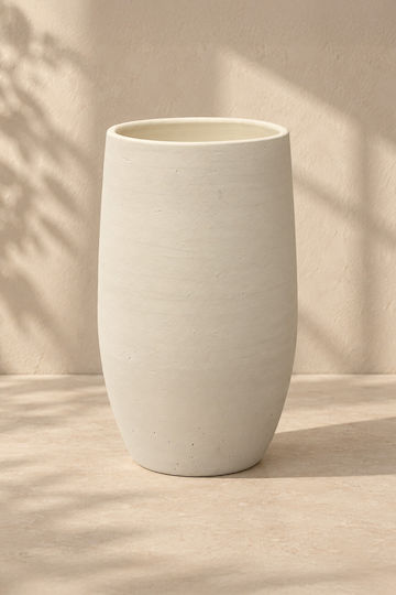 Kaemingk Βάζο Κεραμικό Μπεζ Φ19xΥ30cm
