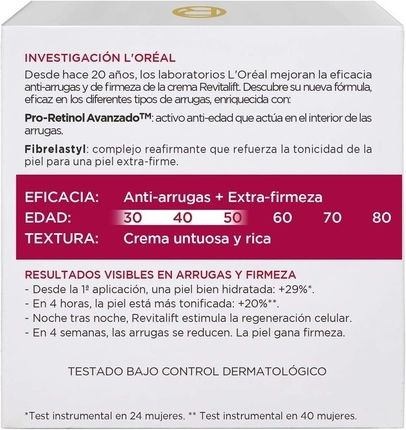 L'Oreal Paris Revitalift Men's Cream Face Night 50ml