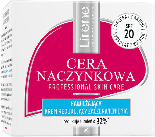 Lirene Cera Naczynkowa Crema de fata Hidratare de zi cu SPF20 împotriva Roșeții 50ml