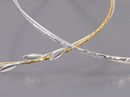 Handgefertigte Hochzeitskronen Versilbert 1160 Gold