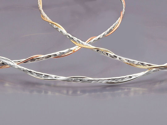 Handgefertigte Hochzeitskronen Versilbert 0305 Roségold