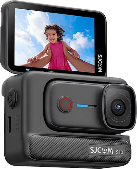 SJCAM S10 64GB Action Camera 4K Ultra HD Waterproof Standard with 2.51" Touch Screen and Wi-Fi Black