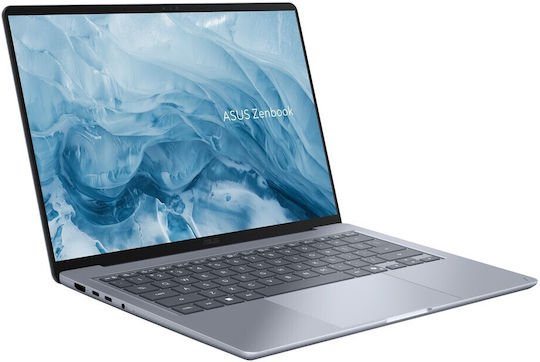 Asus Zenbook 14 UX3480QA-U1151X 14" OLED FHD+ (Snapdragon-X X1-26-100/16GB/512GB SSD/W11 Pro) Albastru Arctic (Tastatură Engleză Internațională)