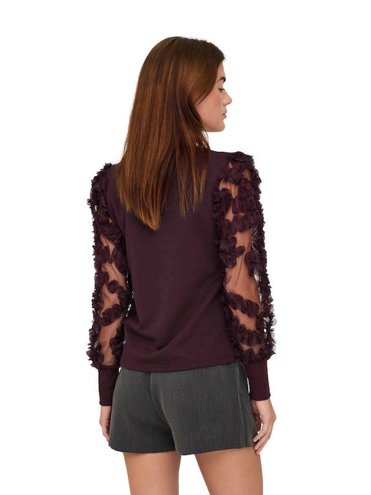 Damenbluse Langärmelig Braun