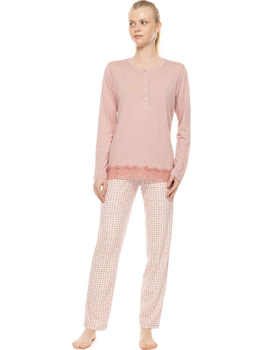 Pink Label Summer Women's Pyjamas Trousers Rose