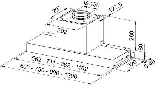 Franke Mythos Μηχανισμός Απορρόφησης 60cm Inox