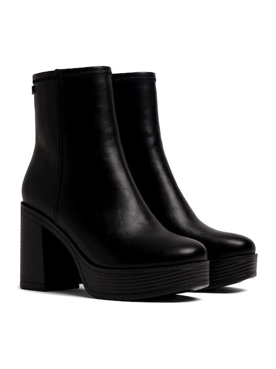 Women's Ankle Boots with High Heel Black