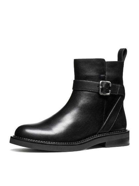 Serilda Leather Women's Ankle Boots Black