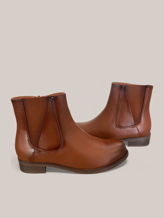 Damen Stiefeletten Tabak Braun