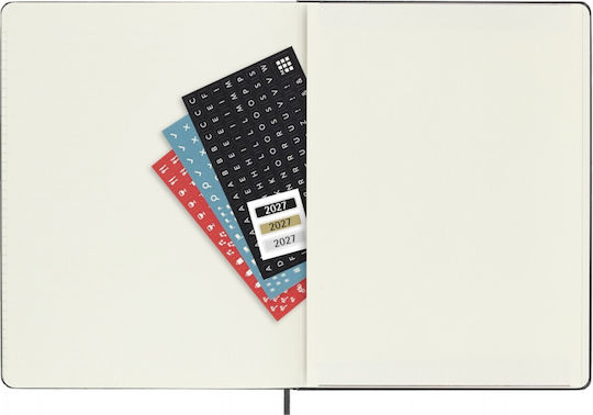 Moleskine Класически Седмичен Планер 2027 Черен