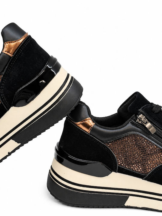 Adidași Flatforms pentru femei Negri
