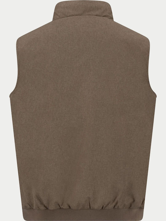 Sleeveless Puffer Jacket Earth