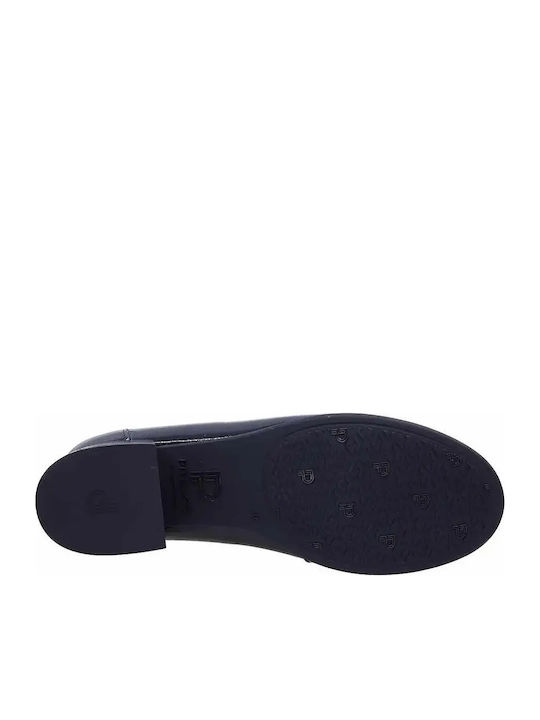 Leder Damen Mokassins in Schwarz Farbe