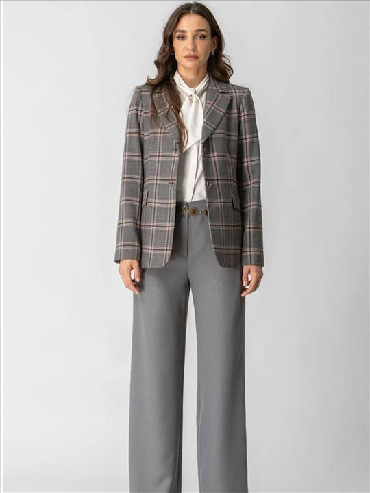Women's Fabric Trousers Grey