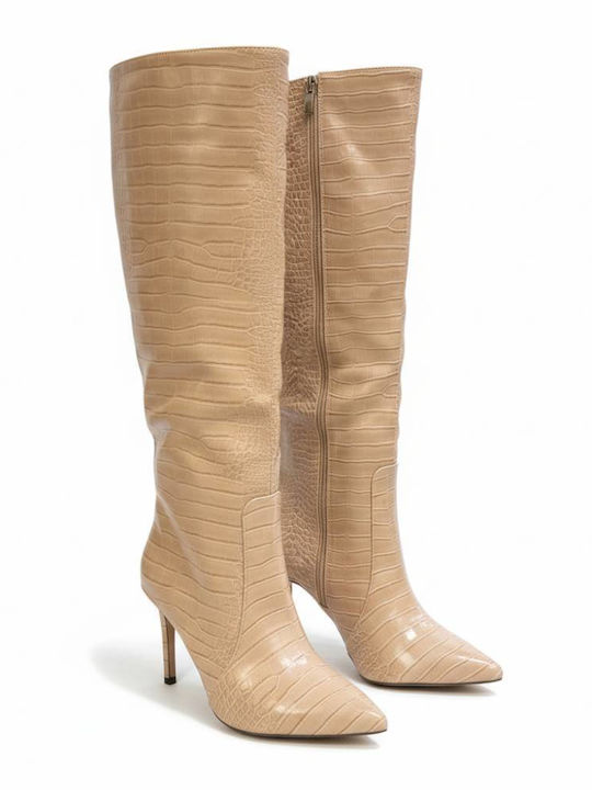 Damenstiefel Beige