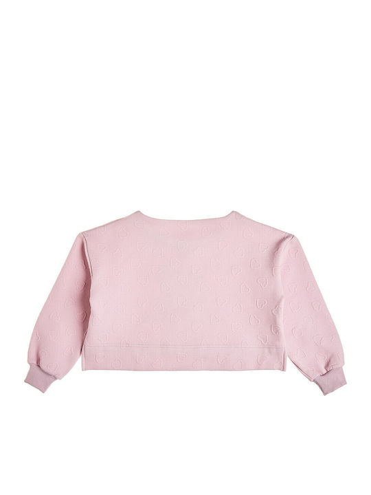 Kids Sweatpants Set With Top Pink