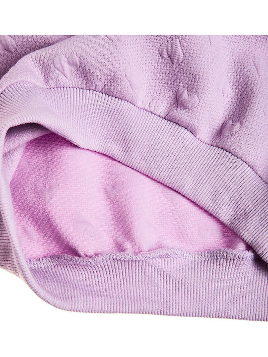 Kids Sweatpants Set With Top Lilac