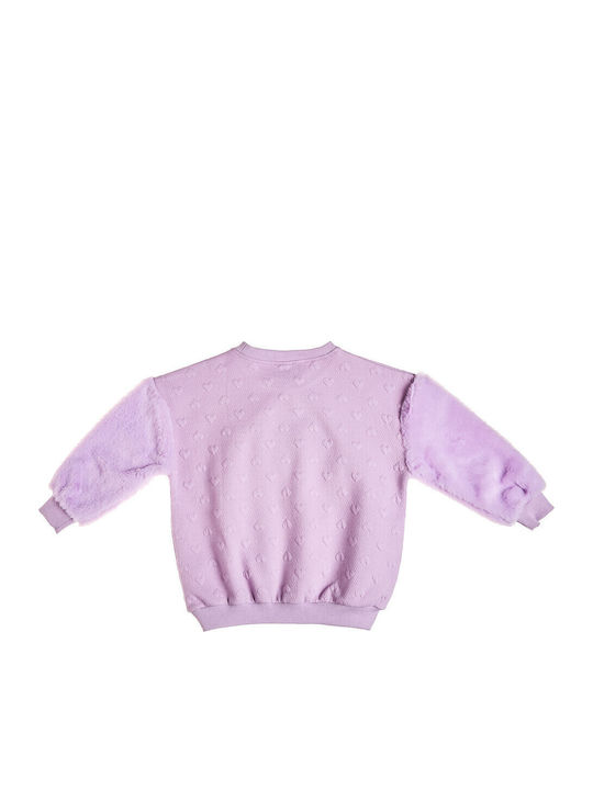 Kids Sweatpants Set With Top Lilac